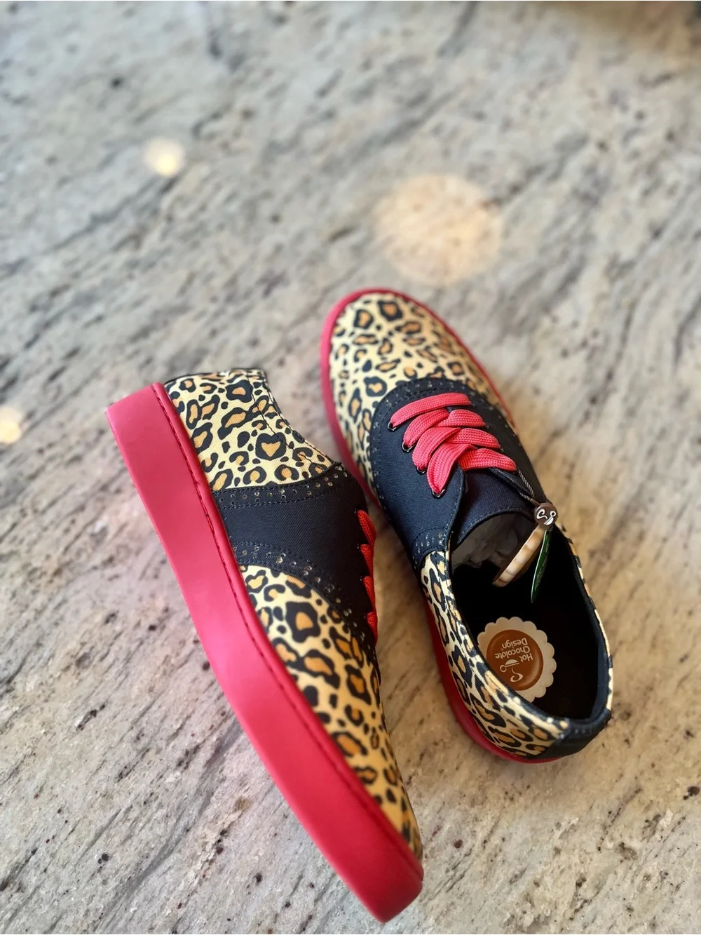 Brand new in box Hot chocolate design leopard print sneakers - Picture 7 of 10